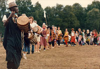 Kangwina på lejren 1988